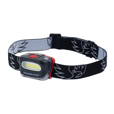 Latarka Czołowa Blaze- COB LED - 130 lm - Czarna / Czerwona - FHL0027 - Falcon Eye