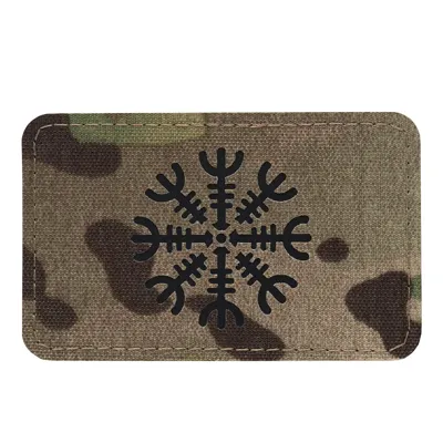 Naszywka Hełm Grozy - Cordura 500D - Laser Cut - Pozioma - 51222802 - M-Tac