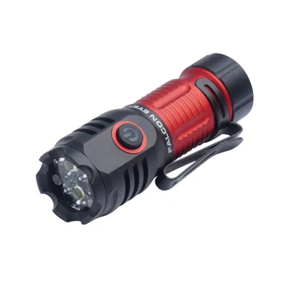 Latarka Ręczna Omega 1K - Strobe - 1000 lm - Czarna/Czerwona - FHH0141 - Falcon Eye