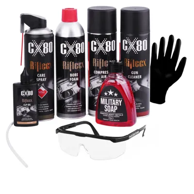 Zestaw Preparatów Do Czyszczenia Broni Krótkiej Handgun Set - 8 Elementów - 90982 - Riflecx