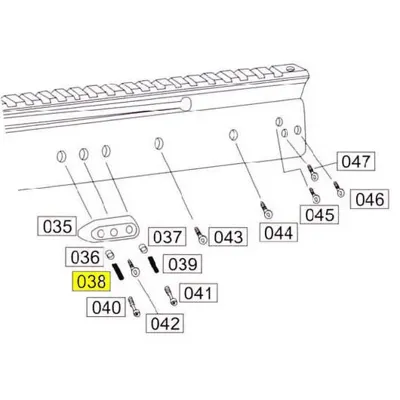 SOCOM Part #038 Receiver Side Spring A (2x) - Wei-ETech