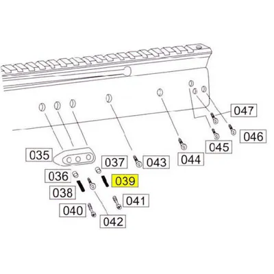 SOCOM Part #039 Receiver Side Spring B (2x) - Wei-ETech