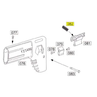 SOCOM Part #082 Sliding Butt Stock Adjustment Spring - Wei-ETech
