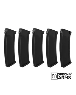Juego de 5 Cargadores Hi-Cap S-Mag 380 BBs para Serie J / AK Color - Specna Arms