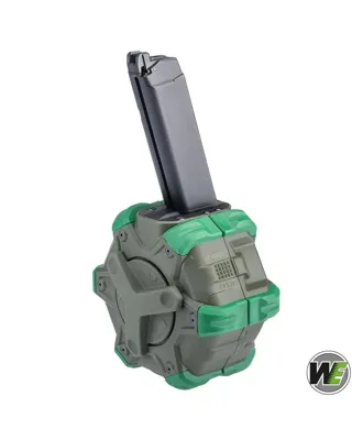 Cargador Gas Drum 350 BBs Glock - WE Airsoft