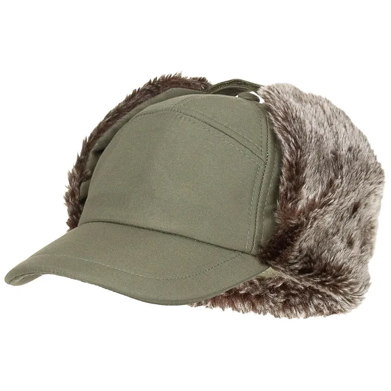 MFH Καπέλο Με Γούνα Winter Cap Trapper Χακί