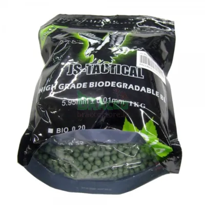 Pallini Biodegradabili Da 0,20 Grammi - Verdi - JS Tactical