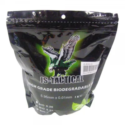Pallini Biodegradabili Da 0,23 Grammi - Bianchi - JS Tactical