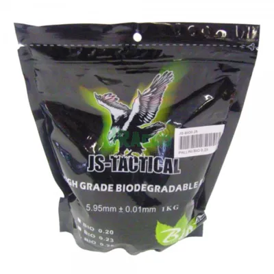 Pallini Biodegradabili Da 0,25 Grammi - Bianchi - JS Tactical