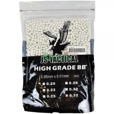 Pallini Da 0,32 Grammi - Bianchi - JS Tactical