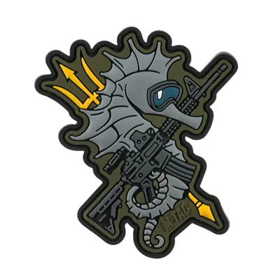 Naszywka Morale Patch 3D Konik Morski - PVC -Szary - 51348373 - M-Tac