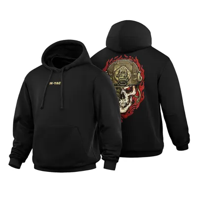 Bluza Z Kapturem Hoodie Worn to the Bone - Czarna - 20554002 - M-Tac