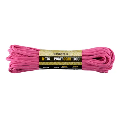 Linka Paracord POWERCORD1000 - 5,5 mm - 15 M - Różowy - 10290012 - M-Tac