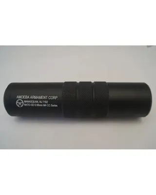 Silenciador Ares con Prolongación Cañon para M4 - ARES AMOEBA