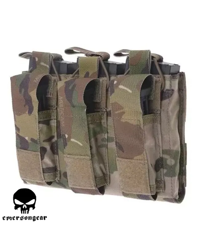 Emerson Triple Magpouch M4/Pistola · Multicam