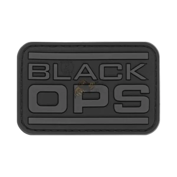 JTG Ops Rubber Patch Blackops · Negro