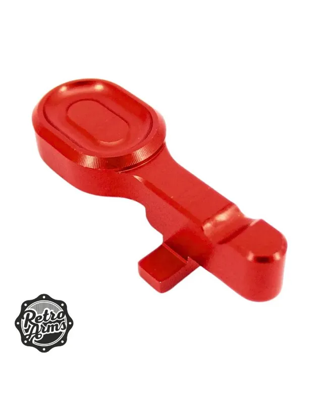 Bolt Catch AR15 Tipo A CNC · Rojo