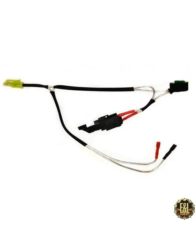 E&L Airsoft Conjunto de Interruptor y Cable V3 · Plata