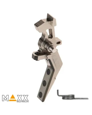 Gatillo Regulable CNC Advanced Estilo A - Titanio - MAXX MODEL