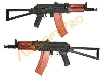 Airsoftová Zbraň AKS74U - Celokov,Dřevo (CM.045A G55) - Cyma