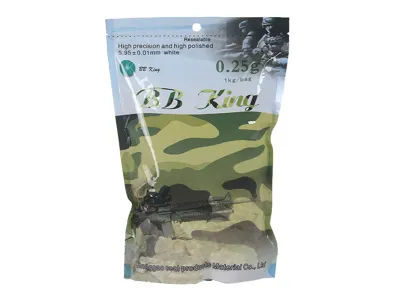 Airsoftové Kuličky 0,25g 4000 Ks - Bílé - BB King