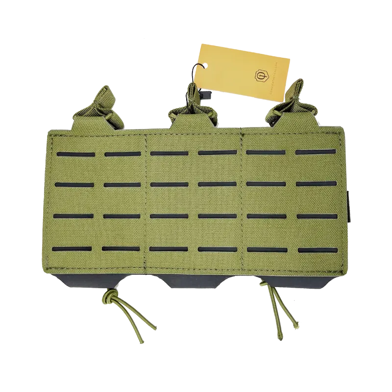 Conquer Triple M4 MAG Pouch · Verde / OD