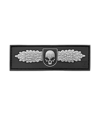 JTG SOF Skull Badge Rubber Patch · Negro