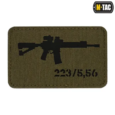 Naszywka AR-15 223/5,56 Laser Cut -Czarny - 51111232 - M-Tac