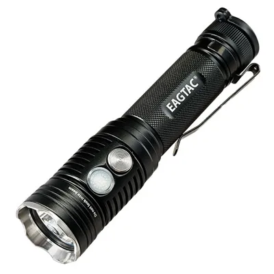 LED-Taschenlampe TX3V MKII 3650 Lumen 10 Leuchtmodi Inkl. Strobe Wiederaufladbar Powerbank-Funktion Inkl. Holster Ladekab - Eagtac