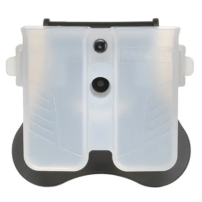 Doppel-Magazinholster Polymer Paddle F. Single- / Double-Stack Magazine Transparent - Amomax