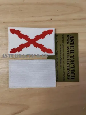 Cruz de Borgoña con Velcro (PVC) - VARIOS