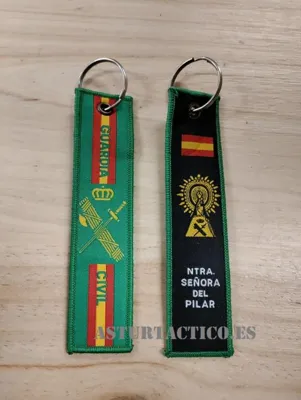 Llavero Guardia Civil – Virgen del Pilar (Tela)