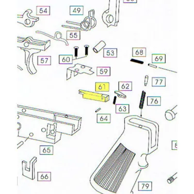 M4 Part #061 Valve Hammer Connector Rod - Wei-ETech