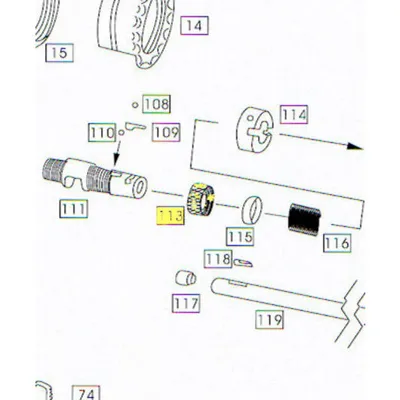 M4 Part #113 Hop-Up Adjustment Knob - Wei-ETech