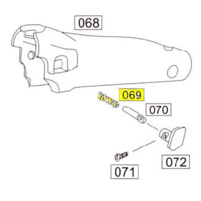 SOCOM Part NR.069 Cheek Pad Spring - Wei-ETech