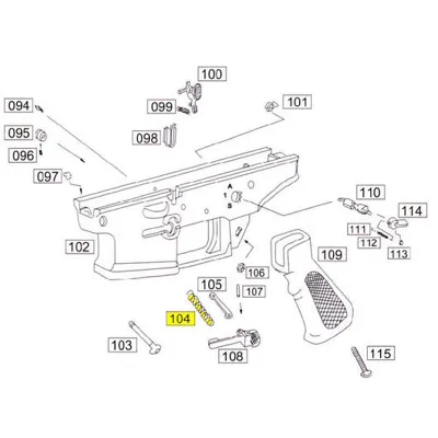 SOCOM Part NR.104 MAG Catch Spring - Wei-ETech