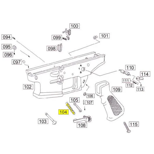 Wei-ETech SOCOM Part NR.104 MAG Catch Spring
