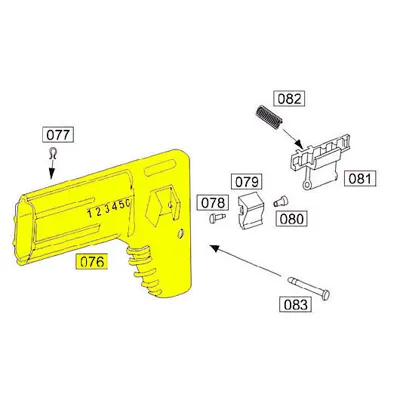 SOCOM Part #076 Sliding Butt Stock - Wei-ETech