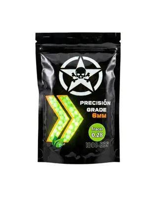 Bolas Trazadoras 0.28 Biodegradables 1000BBs - AirsoftYecla