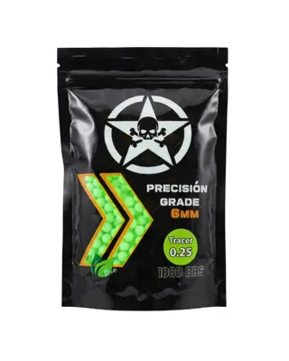 Bolas Trazadoras 0.25 Biodegradables 1000BBs - AirsoftYecla
