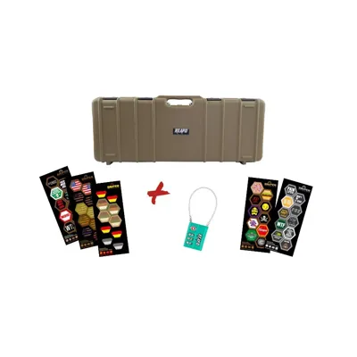 Kofferset Waffenkoffer 90cm Wavefoam - Reapo