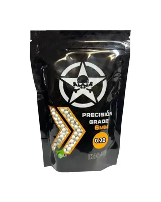 Bolas 0.20 Biodegradables 1000BBs - AirsoftYecla