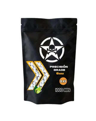 Bolas 0.45 Biodegradables 1000BBs - AirsoftYecla