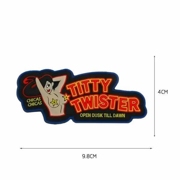 Delta Armory Titty Twister Καουτσούκ Patch Μαύρο-Κόκκινο