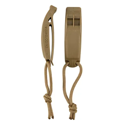 Signalpfeife MOLLE Mit Clip Camel 2ER Pack - Brandit