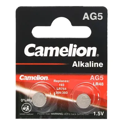 Alkaline Batterie AG5 / LR48 1,5V - 2ER Blister - Camelion