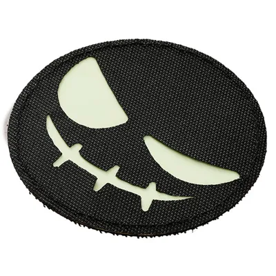 Lasercut Patch Böser Smiley Selbstleuchtend Mit Klettverschluss - Kotte & Zeller GmbH