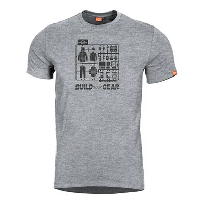 T-Shirt Ageron Build Your Gear Quick Dry Grau - Pentagon