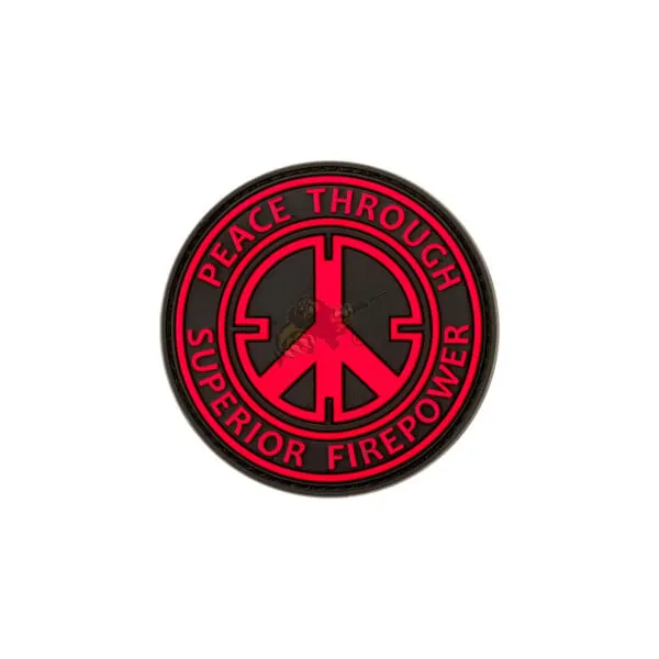JTG Peace Rubber Patch · Rojo