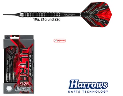 Supergrip Ultra Softip Dartpfeile | 18g - Harrows